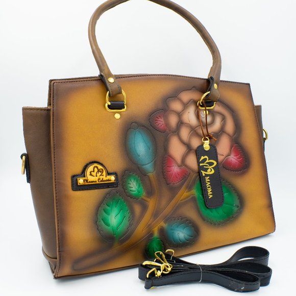 N/A Handbags - Leather handbag